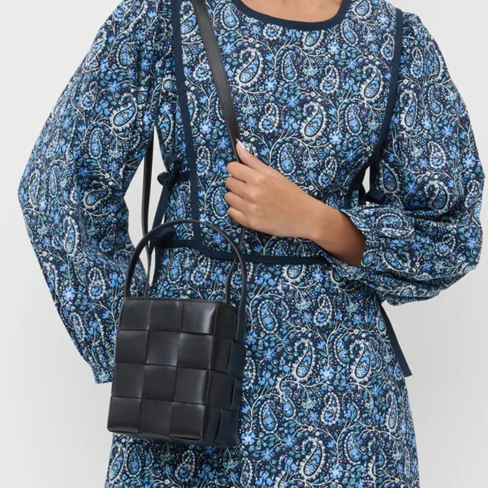 Loeffler Randall Laith Black Leather Bucket Bag - Picture 4 of 6
